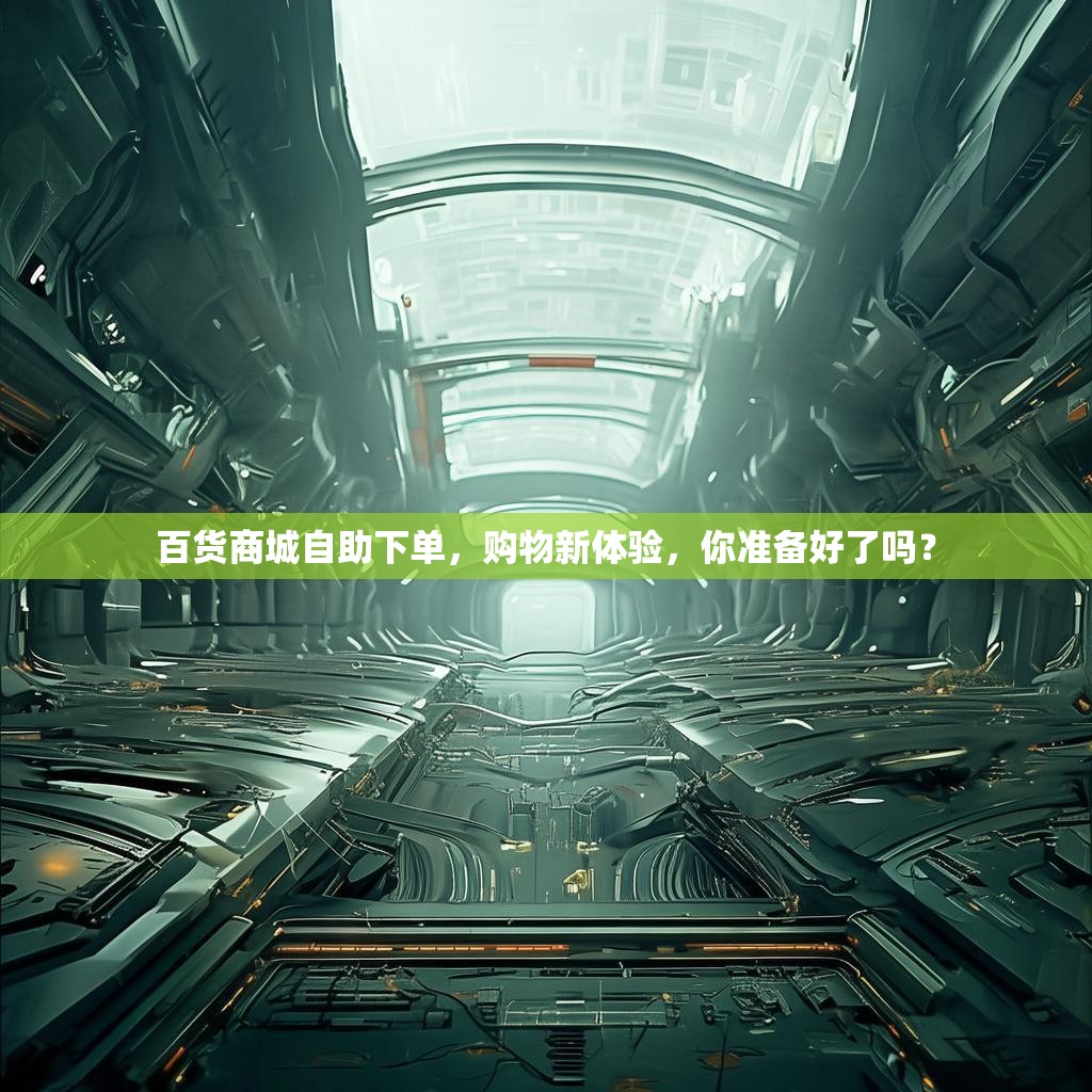 百货商城自助下单，购物新体验，你准备好了吗？