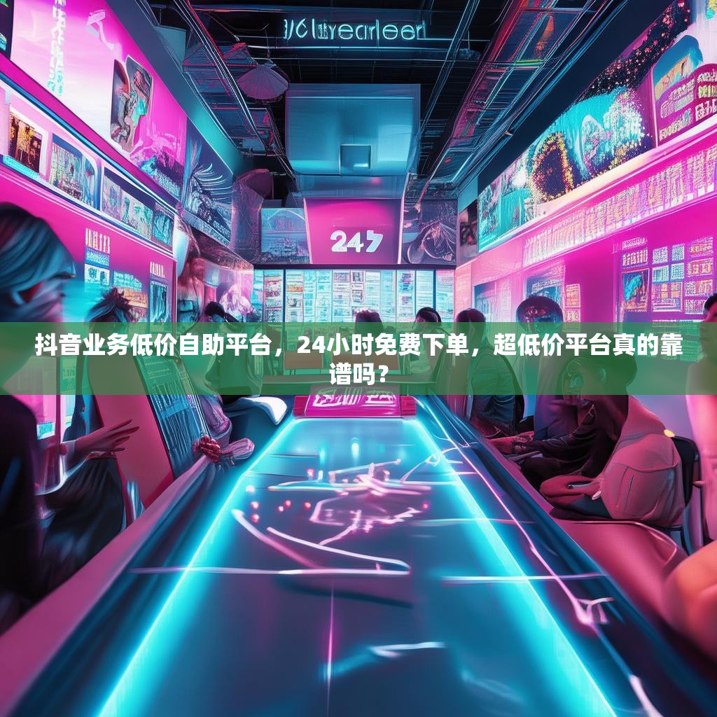 抖音业务低价自助平台，24小时免费下单，超低价平台真的靠谱吗？