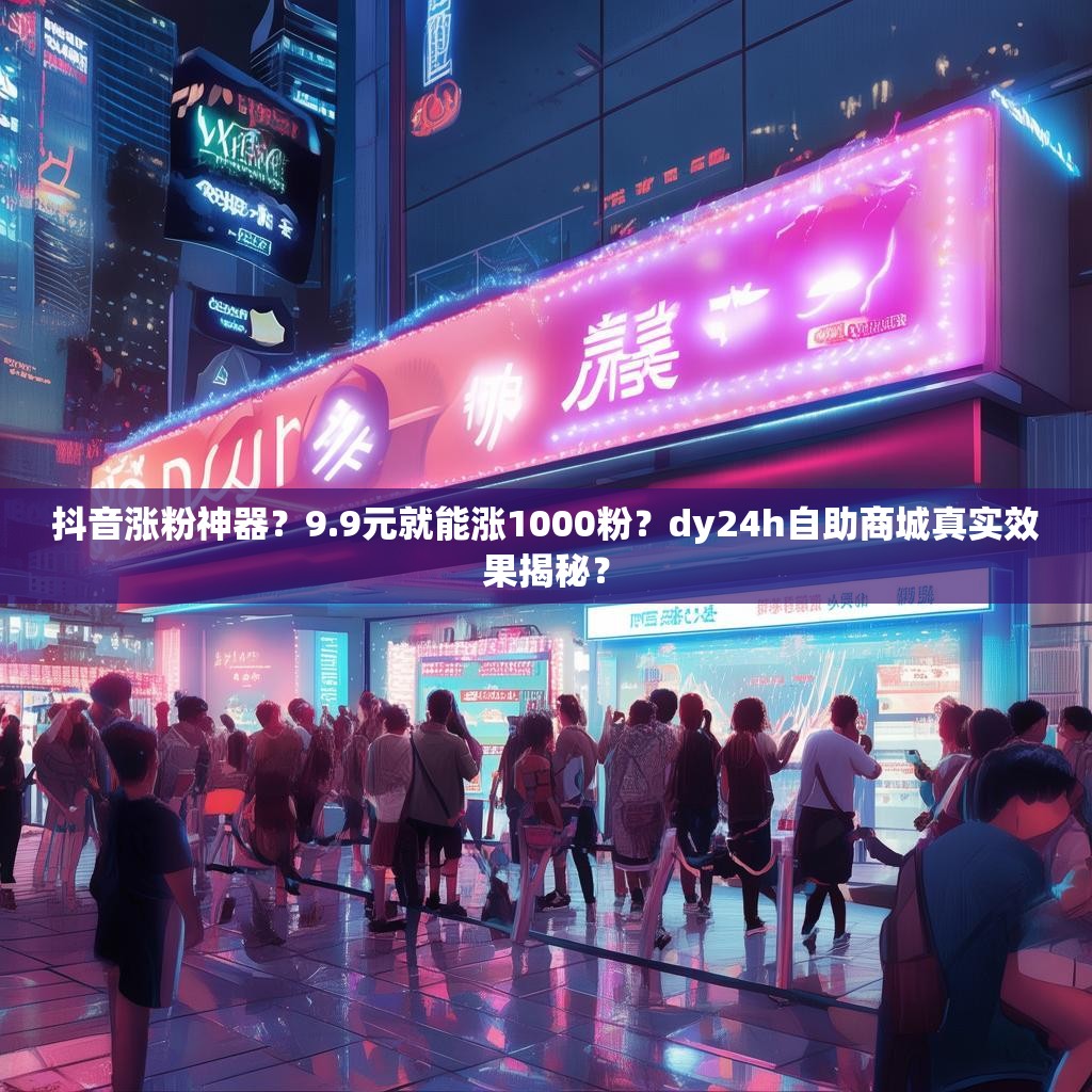 抖音涨粉神器？9.9元就能涨1000粉？dy24h自助商城真实效果揭秘？
