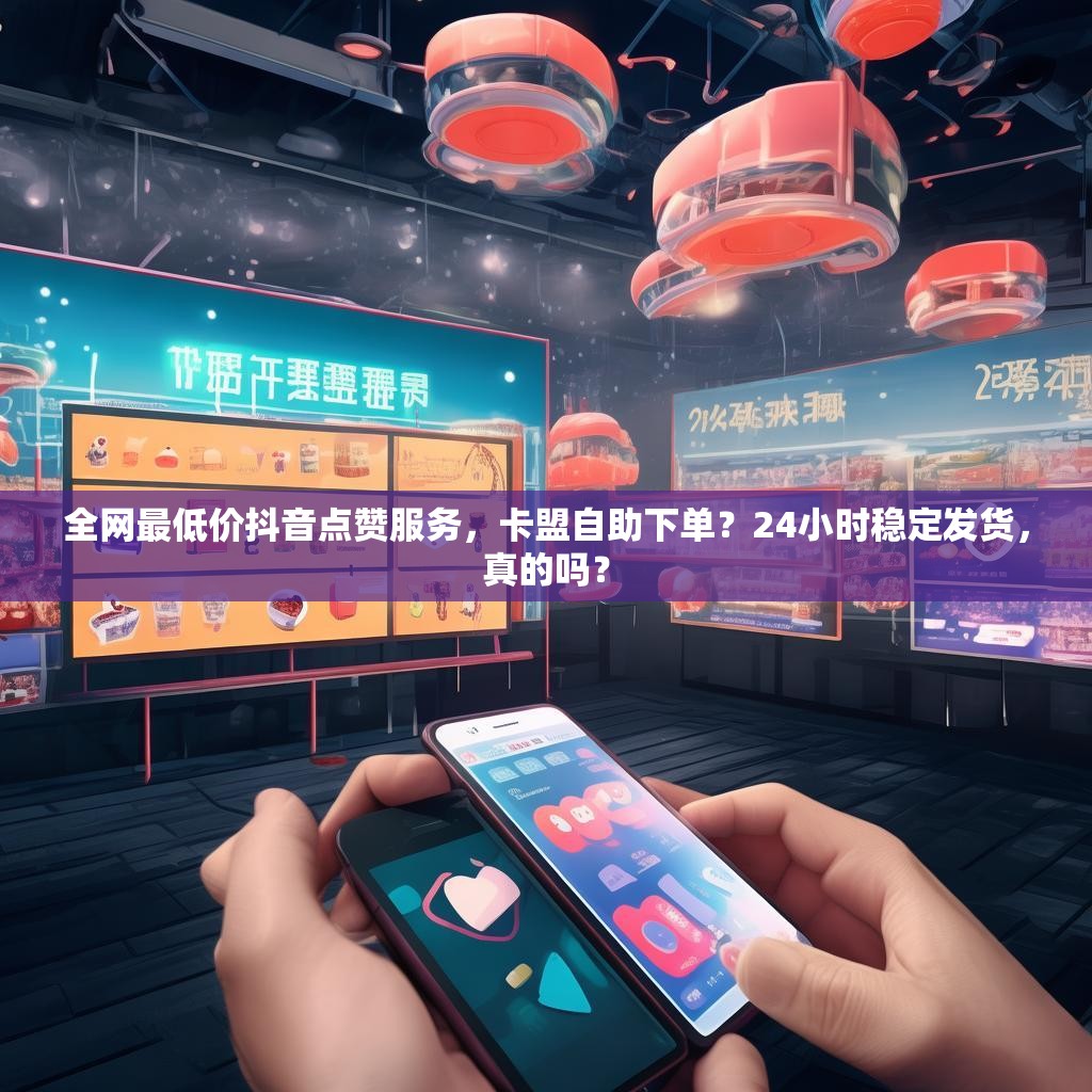 全网最低价抖音点赞服务，卡盟自助下单？24小时稳定发货，真的吗？