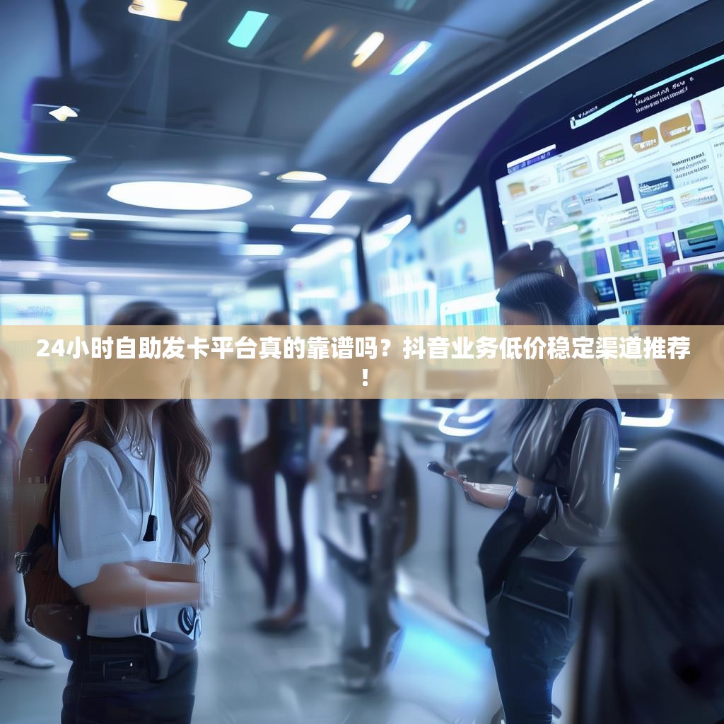 24小时自助发卡平台真的靠谱吗？抖音业务低价稳定渠道推荐！