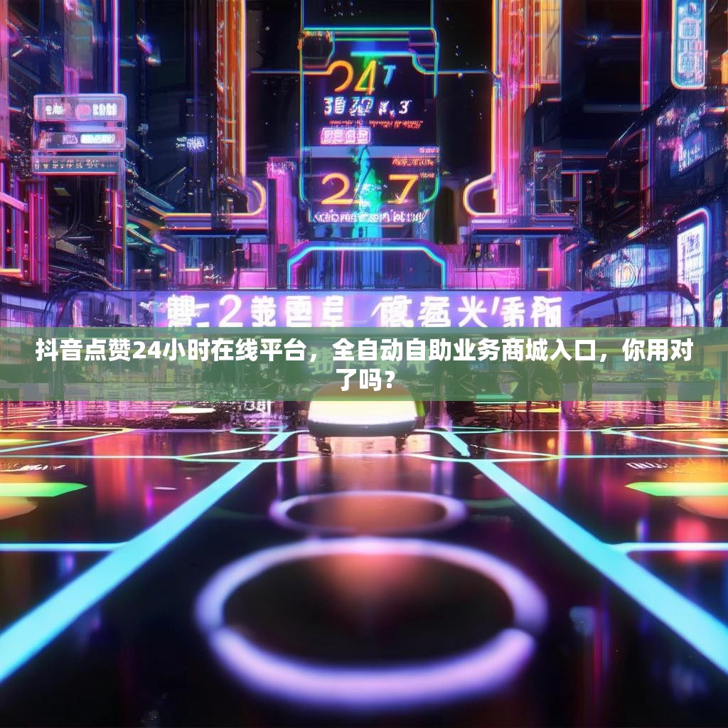 抖音点赞24小时在线平台，全自动自助业务商城入口，你用对了吗？