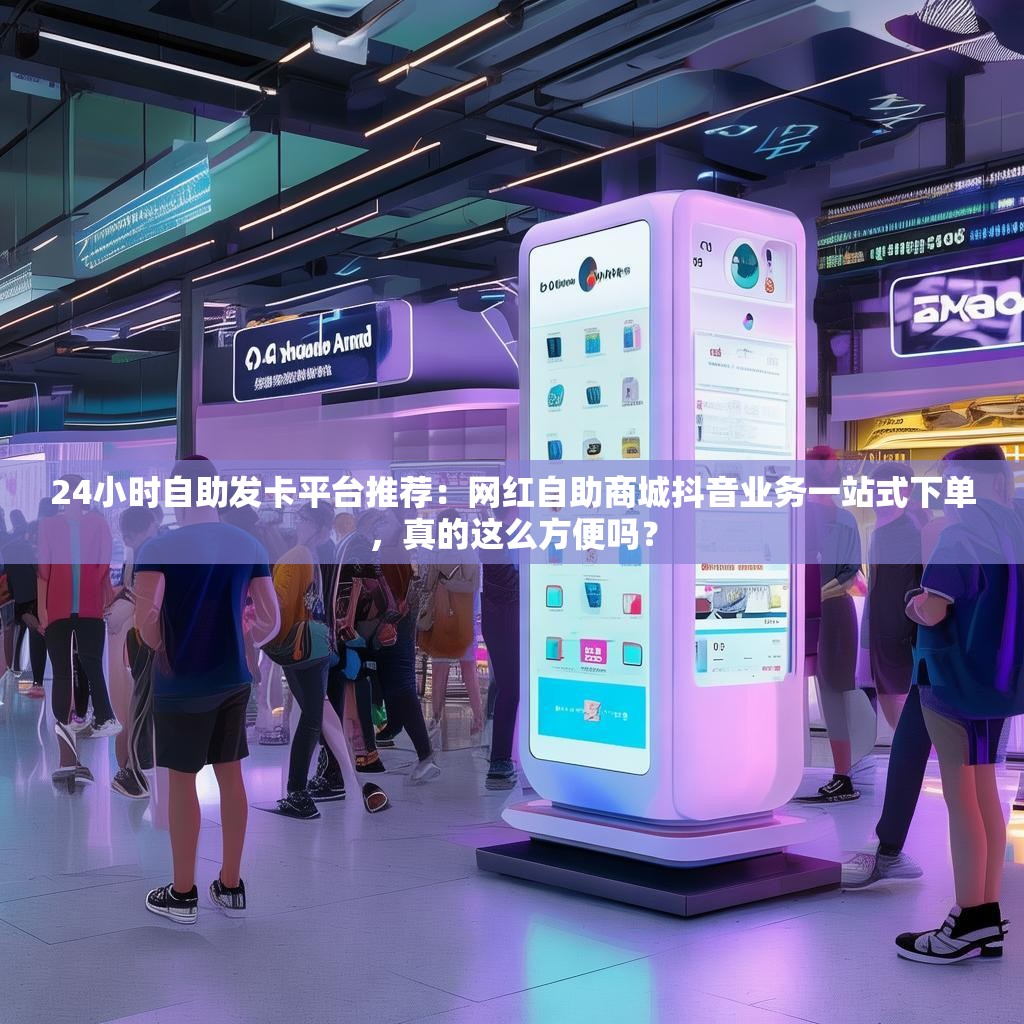 24小时自助发卡平台推荐：网红自助商城抖音业务一站式下单，真的这么方便吗？
