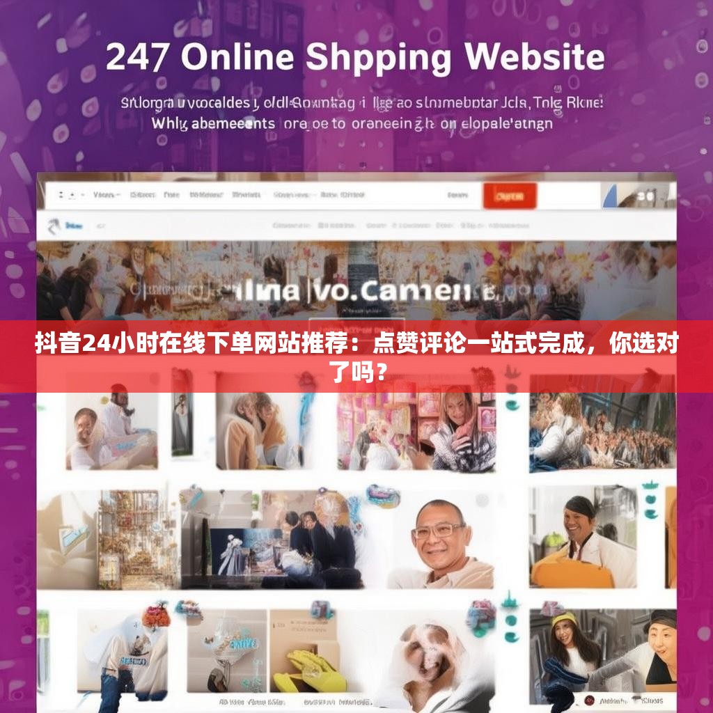 抖音24小时在线下单网站推荐：点赞评论一站式完成，你选对了吗？